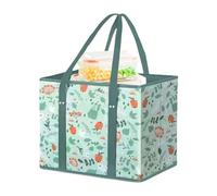 Épiceries Sacs Réutilisables, Sacs À Provisions Pliables avec Poignée, Fourre-Tout De Rangement Robuste, Pliables Et Économiques D'espace, Poignées Confortables, 33x33x27cm, pour Faire du Shopping