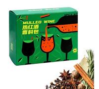 Épices à Vin Chaud Bio pour Vin et Cidre, 4 Sachets de Thé, Parfaits pour Les Soirées de Noël, Les Fêtes et la Détente au Coin Du Feu.(84g)