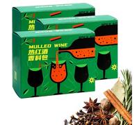 Épices à Vin Chaud Bio pour Vin et Cidre, 4 Sachets de Thé, Parfaits pour Les Soirées de Noël, Les Fêtes et la Détente au Coin Du Feu.(252g)