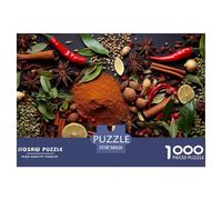 épices colorées 1000 Piece Jigsaw Puzzle for Adults Challenging Game Stress Relief Puzzle Cultivate The Spirit of Teamwork for Adults Gifts 38x26cm/1000pcs