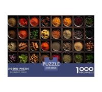 épices colorées 1000 Pieces Jigsaw Puzzles for Adults Challenging Game Stress Relieving Entertainment Exercise The Memory of The Brain for Men, Women, Elders, Seniors 38x26cm/1000pcs