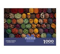 Épices colorées Puzzle 1000 Pièces Adulte,Jeu De Puzzle À Assembler Soi-même Mélange épicesultra Difficult Puzzle pour Un Jeu De Puzzle De Fête, pour Les Amateurs D'éni