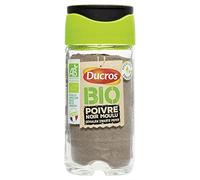 Épices de Qualité Supérieure Ducros - Poivre Noir Bio Moulu 43g - Épicerie Gourmet - Idéal pour une Cuisine Saine et Savoureuse - Le Lot De 3