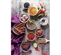 Épices pour Cuisiner - Puzzle en Bois 1500 pièces - Puzzles pour Adultes, Adolescents et Famille