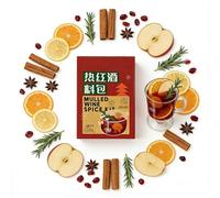 ÉPices pour Vin Chaud de Saison (Cidre et Vin) - Sachet Individuel 88G à La Cannelle pour Cocktails Sans Alcool Festifs