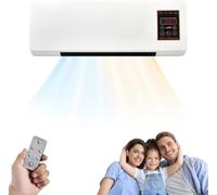 Epicooler Climatiseur, Epicooler Ventilateur Mural Avec Télécommande, Polyvalent Climatiseurs Portables, Climatiseur Mural Réversible Split, Température Constante Intelligente, Sans Unité Extérieure