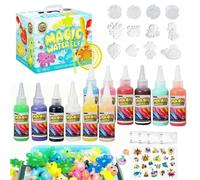 ePicsoa Magic Water Elf Kit de bricolage 12 couleurs DIY Aqua Fairy Gel pour enfants, 12 formes d'animaux marins + figurines d'animaux, jouet créatif, Magic Jelly Elf, kit Aqua Gelz pour filles