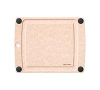 Epicurean Planche à découper tout-en-un avec pieds antidérapants et rainure pour jus - 29,2 x 22,9 cm - Naturel/noir