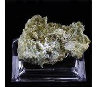 EPIDOTE - Pierre Naturelle en Provenance d'Italie, Val de Suza, Piémont - Cristal Vert Brillant, Pierre de Guérison et de Croissance Spirituelle - 130.0 ct - Certificat d'Authenticité Inclus 40 x 37 x