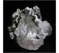 EPIDOTE + QUARTZ + ALBITE en provenance de FRANCE, Cevins, Savoie - Pierre Naturelle avec des inclusions de quartz et albite, propriétés de guérison et de protection 152.5 ct - Certificat d'Authentici