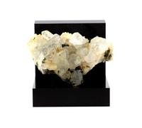 EPIDOTE + QUARTZ - Pierre Naturelle en Provenance de France, Saint-Véran, Hautes-Alpes Minéral Rare de Collection, Cristal Vert, Inclusions de Quartz 1035.1 ct - Certificat d'Authenticité Inclus 95 x
