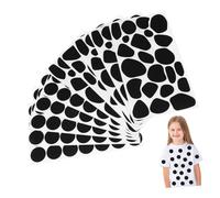 EPIGEIST 10 Feuilles Adhésifs Feutrine Autocollants Cercles et Formes Irrégulières pour Vêtements Doux Peau Faciles à Appliquer Décoratifs Polyvalents