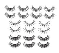 EPIGEIST 10 paires Faux Cils Naturels avec Brillants Éclatants Extension de Cils pour Femmes Effet Volumineux et Charme Scénique