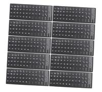 EPIGEIST 10 Pièces Autocollants Clavier Espagnol Multi Langues sans Colle pour Pc Portable Étudiant Cadeau