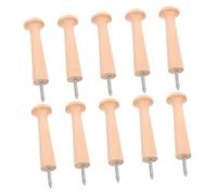EPIGEIST 10 Pièces Crochets Muraux Naturel à Visser Supports Décoratifs Non pour Manteaux Chapeaux et Serviettes Organiseur Mural pour Entrée et Salle de Bain