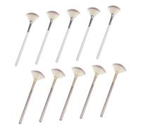 EPIGEIST 10 pièces Kit Pinceaux Fan Makeup Brush Fan Shaped pour Highlight et Essence Acide Doux et Durable Accessoire Esthéticienne