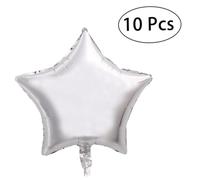 EPIGEIST 10 Pièces Lot de Ballons Argentée Ballons pour Fête Saint Valentin Mariage Anniversaire Décoration Festive Réutilisable et Résistante