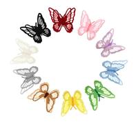 EPIGEIST 10 pièces Lot de Patchs Thermocollants à Coudre Appliques Broderie Double pour Vêtements Décorations DIY Faciles et Résistantes