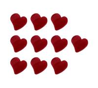 EPIGEIST 10 pièces Lot de Pinces Cheveux Amour Mini Forme de Cœur Rouge Flocage Accessoires Cheveux Décoratifs pour Filles Pince Mâchoire Facile à Utiliser pour Coiffure Valentine et