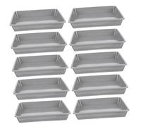 EPIGEIST 10 Pièces Plateau Carré pour Plantes Plastique Plateau Égouttoir Étanche pour Pots de Fleurs et Bonsai Cuvette de Récupération Eau pour Intérieur Extérieur Jardin et Balcon