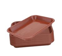 EPIGEIST 10 Pièces Plateau Rectangulaire pour Pots de Plantes Plastique Base de Soucoupe Fuite pour Protection des Surfaces et Convient pour Pots Extérieurs et Intérieurs
