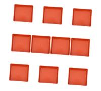 EPIGEIST 10 pièces Plateaux Carrés pour Pots de Fleurs Résistants Supports Étanches pour Balcon et Jardin Bases Solides pour Pot Plantes Intérieur et Extérieur