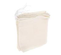 EPIGEIST 10 pièces Sachets à Infusion Réutilisables Coton Naturel pour Épices et Thé avec Cordon de Serrage Filtres Mousseline pour Cuisine et Préparation de Soupe