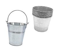EPIGEIST 10 pièces Seau à Graisse pour Barbecue avec Poignée Portable et Capacité Spacieuse Contenant Doublures Jetables pour Faciliter Élimination Nettoyage du Bac à Graisse