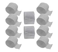 EPIGEIST 10 rouleaux Lot Serpentins Papier Crépon Argentés Décorations Festives pour Anniversaire Mariage Shower DIY Halloween et Noël
