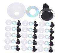 EPIGEIST 100 Ensembles Resin Glitter Safety Eyes Moon Shaped Realistic Button Eyes for DIY Crochet Plush Toys and Stuffed Animals Craft Accessories