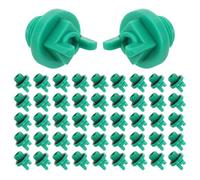 EPIGEIST 100 Pièces Lot de 100 Bouchons Mâles pour Tuyau d'Arrosage 1/2 Pouce, Bouchons Filetés en Plastique Vert, Embouts Étanches pour Alimentation en Eau Jardin et Plomberie Extérieure