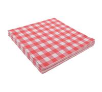 EPIGEIST 100 pièces Papier Ciré à Carreaux Rouge et Blanc Feuilles Graisse pour Sandwichs Barbecue Pique Alimentaire