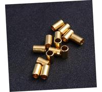 EPIGEIST 100 pièces Perles Tubulaires Cuivre Doré Grand Accessoires Métalliques pour Bijoux DIY Bracelets et Colliers Faits Main