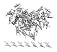 EPIGEIST 100 pièces Pinces Miniatures pour Décorations de Noël Clips Métalliques pour et Sapins Supports Robusts pour Ornements et Fleurs de Poinsettia Accessoires pour Décoration Festive