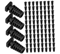 EPIGEIST 100pièces Passe-câble Spirale Abs Intérieur Protège Câble Flexible Anti-arrachement pour Bureau Et Installation Électrique