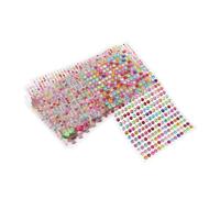 EPIGEIST 11 Feuilles Autocollants Acryliques Autocollants pour Décoration DIY Ongles Scrapbooking Stickers Bling Ronds Auto Adhésifs pour Créations et Adultes Set