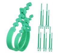 EPIGEIST 12 pièces Attaches Réglables pour Tuteurs Plantes Jardin Bandes Réutilisables Support Flexible pour Arbustes et Petites Plantes Sangles de Support Vertes Polyvalentes