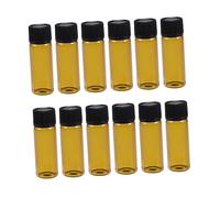 EPIGEIST 12 Pièces Bouteilles Échantillons Verre Transparent Bouchon Vissable Flacons Pratiques pour Voyage et Aromathérapie