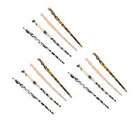 EPIGEIST 12 pièces Épingles Cheveux Vintage Acétate Accessoires Chignon Résistants et Élégants Baguettes Cheveux Mi Longs à Épais Décoration Stylée