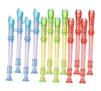 EPIGEIST 12 pièces Flûtes à Bec Transparentes pour Garçon Fille Débutants Instruments à Vent Faciles à Jouer et Nettoyer pour Pratique Musicale Éducative Couleur Couleur Aléatoire