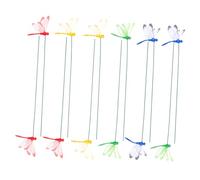 EPIGEIST 12 Pièces Piquets de Libellule Décoratifs pour Jardin et Pelouse Ornements Extérieurs Colorés et Réalistes avec à Ressort pour Décoration de Patio et Pots de