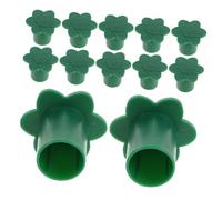 EPIGEIST 12pièces De Tiges De Bambou pour Clôture De Jardin Couvre-Coins Plastique pour Tiges De Bambou Support pour Plantes Décoration Extérieure