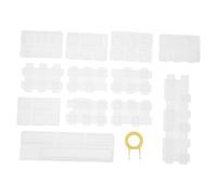 EPIGEIST 13 pièces Moule Silicone Crystal Époxy pour Claviers Mécaniques Kit DIY Styles de Touches Démoulage Facile et Nettoyage Pratique Accessoire de Protection Clavier Couleur Aléatoire