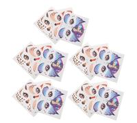 EPIGEIST 15pièces Autocollants Visage Animaux Kawaii Licorne Paillette Girafe Pour Garçon Fille Fête Cosplay Lot De Autocollants Décor Maquillage