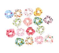 EPIGEIST 16 pièces Lot Chouchous Colorés Imprimé Fruits Élastiques Cheveux Fille Doux et Résistants Accessoires Cheveux Femme pour et Chignons