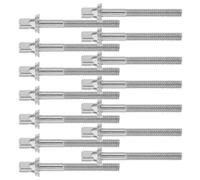 EPIGEIST 18 Pièces De Visserie Pour Batterie Tiges De Rechange Vis Pour Instruments De Percussion Vis De Montage M5X45Mm Pour Kit De Batterie Argentées