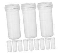 EPIGEIST 190 pièces Transparent Plastic Flower Stem Water Tubes With Lids For Fresh Cuttings Moisture Retention And Stable Support For Flower Arrangements And Bouquets