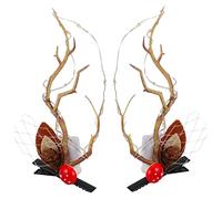 EPIGEIST 1paire Barrette Noël Éclatante Avec Cornes De Renne Accessoire De Coiffure Lumineux Pour Fêtes Et Cosplay Parfaite Pour Adultes