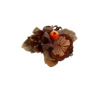 EPIGEIST 1pièce Pince à Cheveux Vintage Artisanale Pour Filles Barrette De Coiffure Simulacre De Baie Et Pomme De Pin Pour Automne Hiver