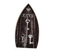 EPIGEIST 1pièce Porte-clés Murale De Style Méditerranéen avec pour Chapeaux Et Accessoires Organisateur Décoratif Arrière Noir pour Salon Cuisine Et Bureau